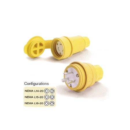 Woodhead WOOD 26W75 L15-20P WATERTITE PLUG 26W75